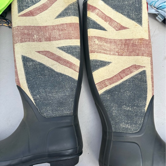 Boots Rain By Hunter In Black, Size:9